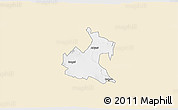 Classic Style 3D Map of RONGAI, single color outside