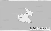 Gray 3D Map of RONGAI, single color outside