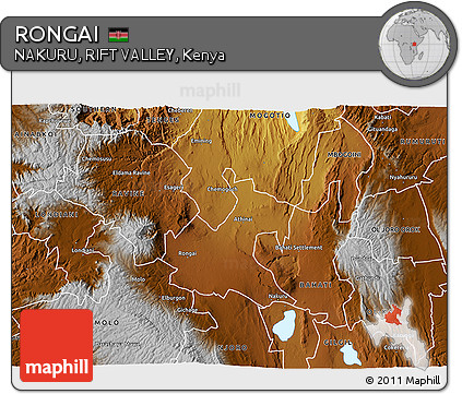 Physical 3D Map of RONGAI