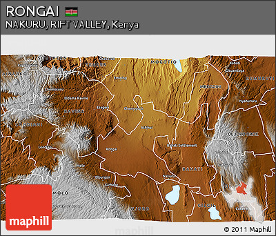 Physical 3D Map of RONGAI