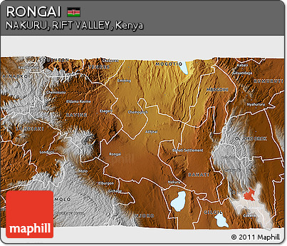 Physical 3D Map of RONGAI