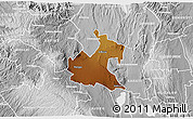 Physical 3D Map of RONGAI, lighten, desaturated