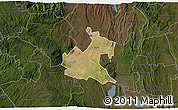 Satellite 3D Map of RONGAI, darken