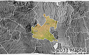 Satellite 3D Map of RONGAI, desaturated