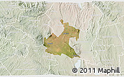 Satellite 3D Map of RONGAI, lighten