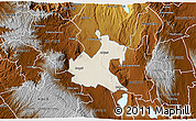 Shaded Relief 3D Map of RONGAI, physical outside