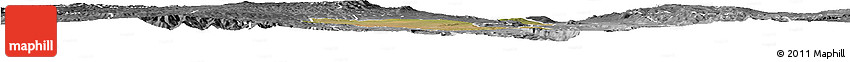 Satellite Horizon Map of RONGAI, desaturated