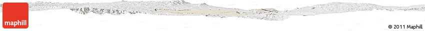 Shaded Relief Horizon Map of RONGAI, lighten, semi-desaturated