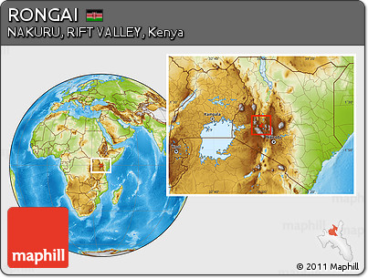 Physical Location Map of RONGAI