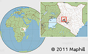 Savanna Style Location Map of RONGAI, highlighted country, highlighted parent region
