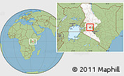 Savanna Style Location Map of RONGAI, highlighted grandparent region