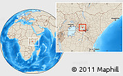 Shaded Relief Location Map of RONGAI, highlighted parent region, within the entire country