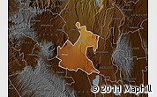 Physical Map of RONGAI, darken