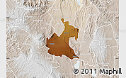 Physical Map of RONGAI, lighten
