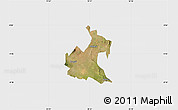 Satellite Map of RONGAI, single color outside