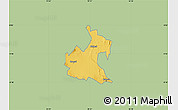 Savanna Style Map of RONGAI, single color outside