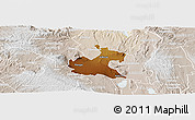 Physical Panoramic Map of RONGAI, lighten