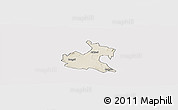 Shaded Relief Panoramic Map of RONGAI, cropped outside
