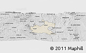 Shaded Relief Panoramic Map of RONGAI, desaturated
