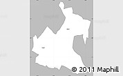 Gray Simple Map of RONGAI, single color outside