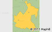 Savanna Style Simple Map of RONGAI, cropped outside