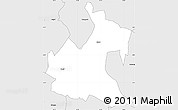Silver Style Simple Map of RONGAI