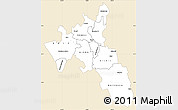 Classic Style Simple Map of NAKURU, single color outside
