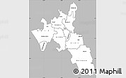 Gray Simple Map of NAKURU, single color outside