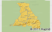 Savanna Style 3D Map of NANDI, single color outside