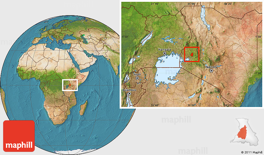 Satellite Location Map of KAPSABET