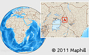 Shaded Relief Location Map of NANDI