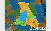 Political Map of NANDI, darken