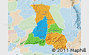 Political Map of NANDI, lighten