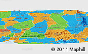 Political Panoramic Map of NANDI