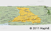 Savanna Style Panoramic Map of NANDI