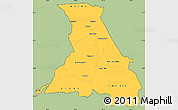 Savanna Style Simple Map of NANDI, cropped outside