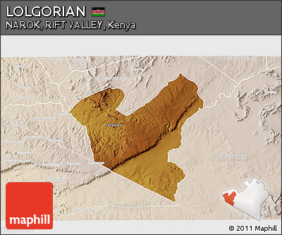 Physical 3D Map of LOLGORIAN, lighten