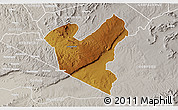 Physical 3D Map of LOLGORIAN, lighten, semi-desaturated