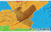 Physical 3D Map of LOLGORIAN, political outside