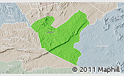 Political 3D Map of LOLGORIAN, lighten, semi-desaturated