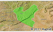 Political 3D Map of LOLGORIAN, satellite outside
