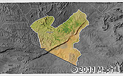 Satellite 3D Map of LOLGORIAN, darken, desaturated