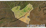 Satellite 3D Map of LOLGORIAN, darken