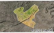 Satellite 3D Map of LOLGORIAN, darken, semi-desaturated