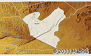 Shaded Relief 3D Map of LOLGORIAN, physical outside