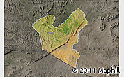 Satellite Map of LOLGORIAN, darken, semi-desaturated