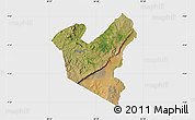 Satellite Map of LOLGORIAN, single color outside