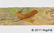 Physical Panoramic Map of LOLGORIAN, satellite outside