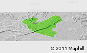 Political Panoramic Map of LOLGORIAN, lighten, desaturated