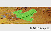 Political Panoramic Map of LOLGORIAN, physical outside
